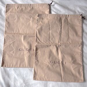 Gucci Beige Dust Bags